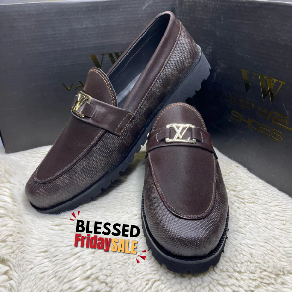 LV texture suede brown