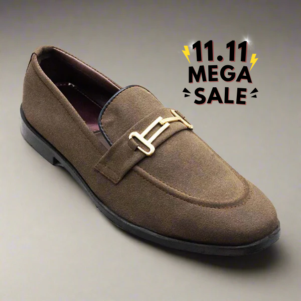Suede Loafers Choc Brown