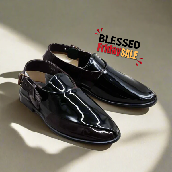 Patent Peshawari Two Tone black and brown