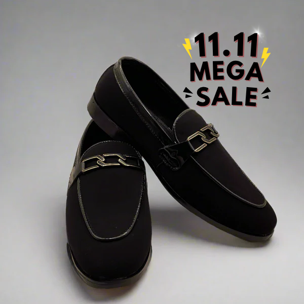 Chain Suede Loafers