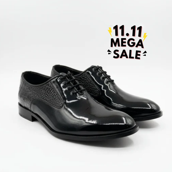 Patent Croc Wholecut Black